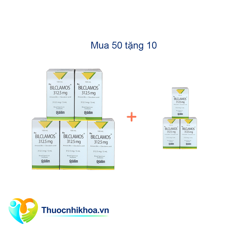 Bilclamos 312,5 mg - Combo mua 50 tặng 10